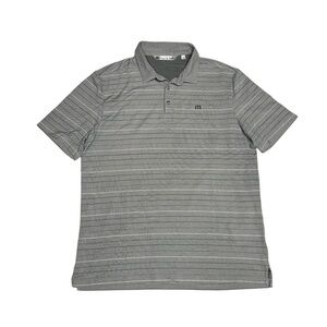 Travis Mathew Gray Polo Shirt Classic Casual Design